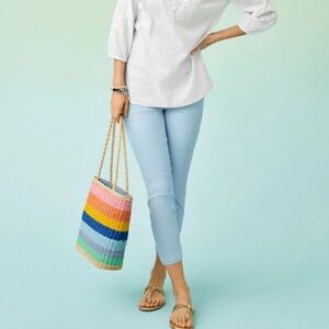 Talbots Simply Flattering Light Blue Jegging Crop Pant - Size 18W